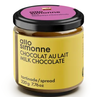 ALLO SIMONNE TARTINADE 220G - CHOCOLAT AU LAIT