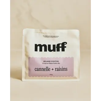 MUFF MÉLANGE À MUFFINS - CANNELLE + RAISINS