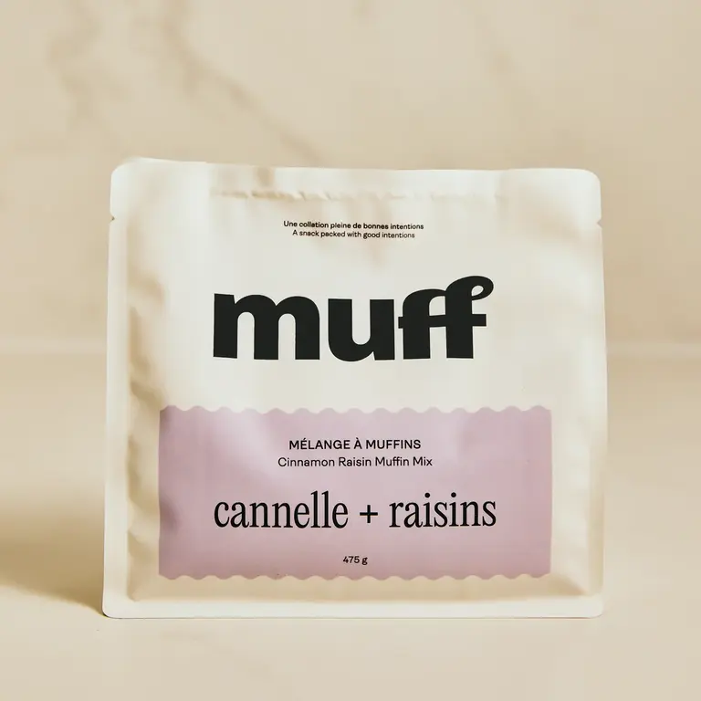MUFF MÉLANGE À MUFFINS - CANNELLE + RAISINS
