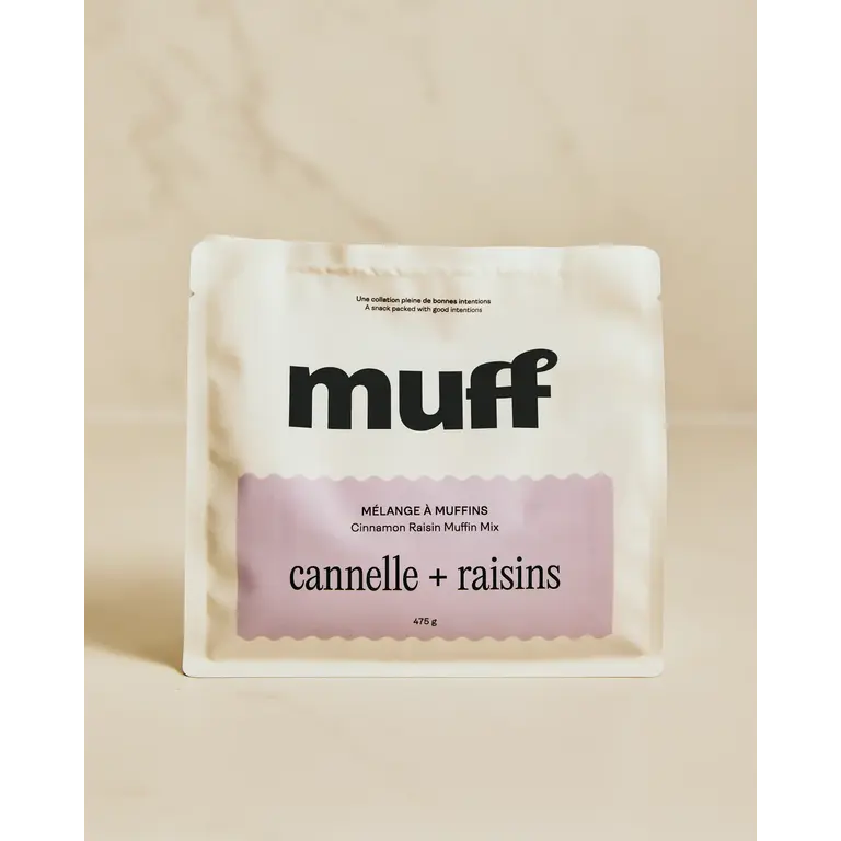 MUFF MÉLANGE À MUFFINS - CANNELLE + RAISINS