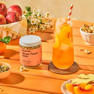 LAKE & OAK TEA CO. THÉ AUX SUPERALIMENTS - ÉCLAT PÊCHE GINGEMBRE