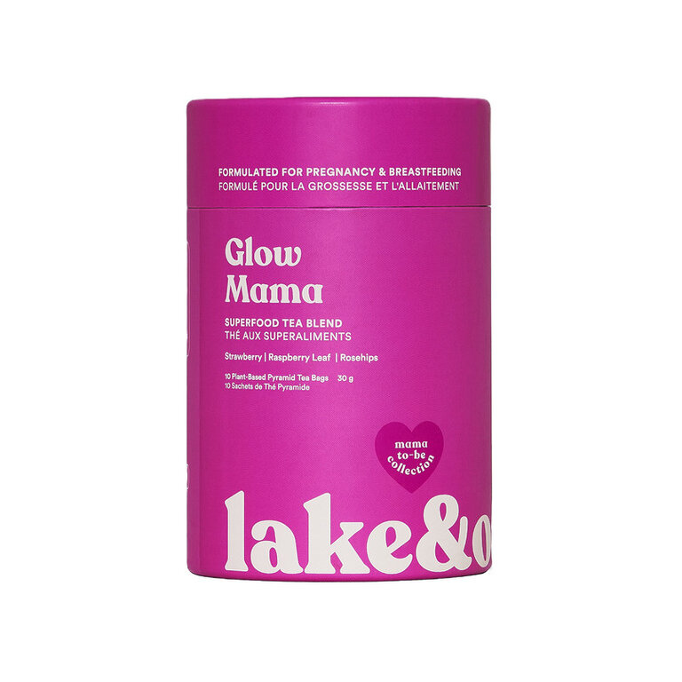 LAKE & OAK TEA CO. MAMA-TO-BE COLLECTION - SUPERFOOD TEA BLEND - GLOW MAMA