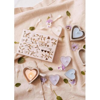 MIMI & AUGUST COFFRET DE LAMPIONS - BLUSH HEARTS