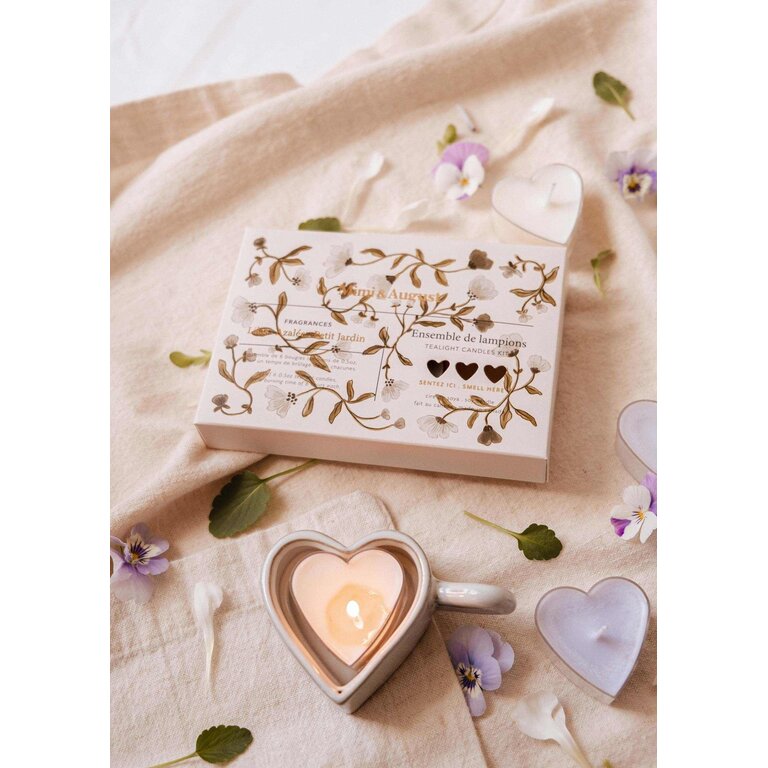 MIMI & AUGUST COFFRET DE LAMPIONS - BLUSH HEARTS