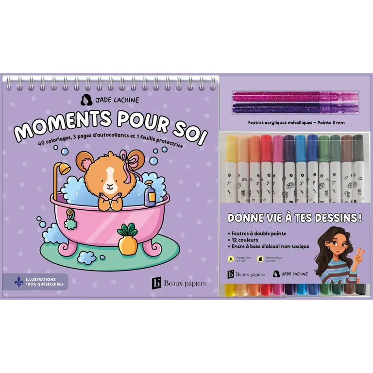 JADE LACHINE COFFRET À DESSIN - MOMENTS POUR SOI