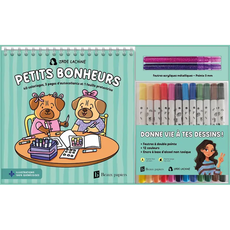 JADE LACHINE COFFRET À DESSIN - PETITS BONHEURS