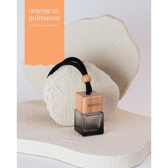 FEU & CO. DIFFUSEUR POUR LA VOITURE - ORANGE ET GUIMAUVE