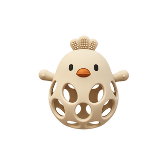 JOUET DE DENTITION BOULIBOULE POUSSIN - BEIGE