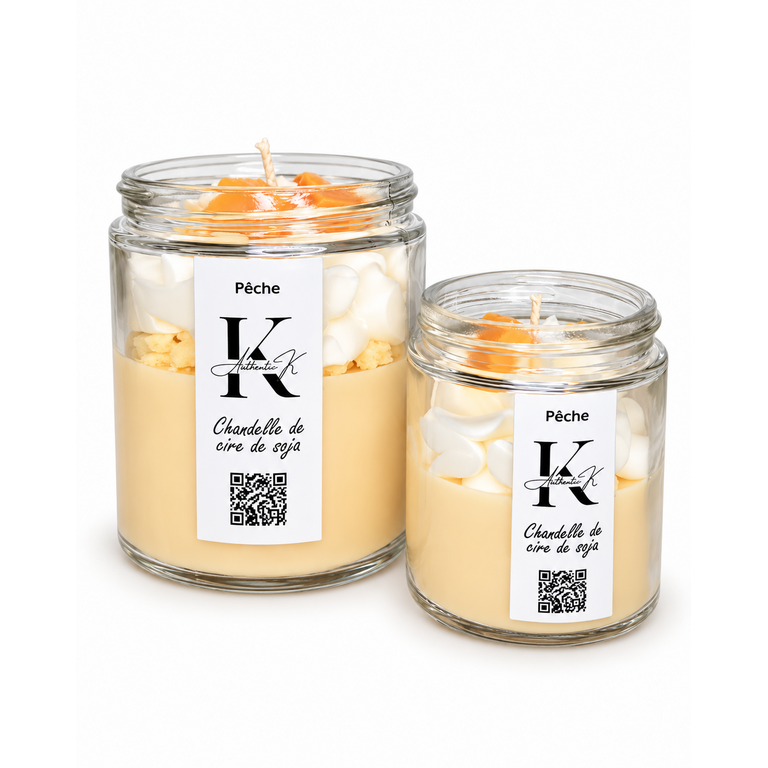 AUTHENTI-K SOY CANDLE - PEACH