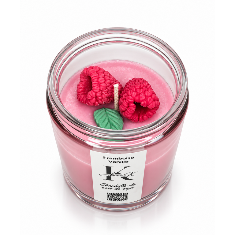 AUTHENTI-K BOUGIE DE SOJA - FRAMBOISE VANILLE