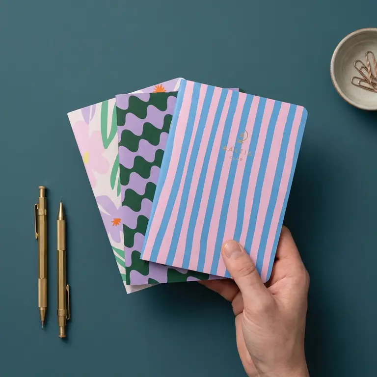 BALTIC CLUB POCKET NOTEBOOK TRIO - BOSKA