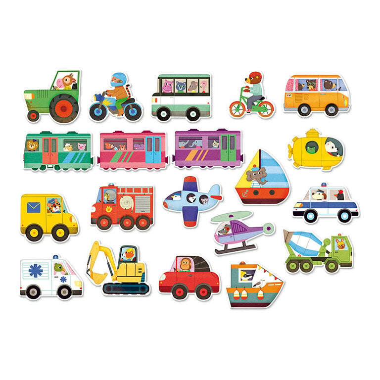 VILAC AIMANTS 20 PIECES - LES TRANSPORTS