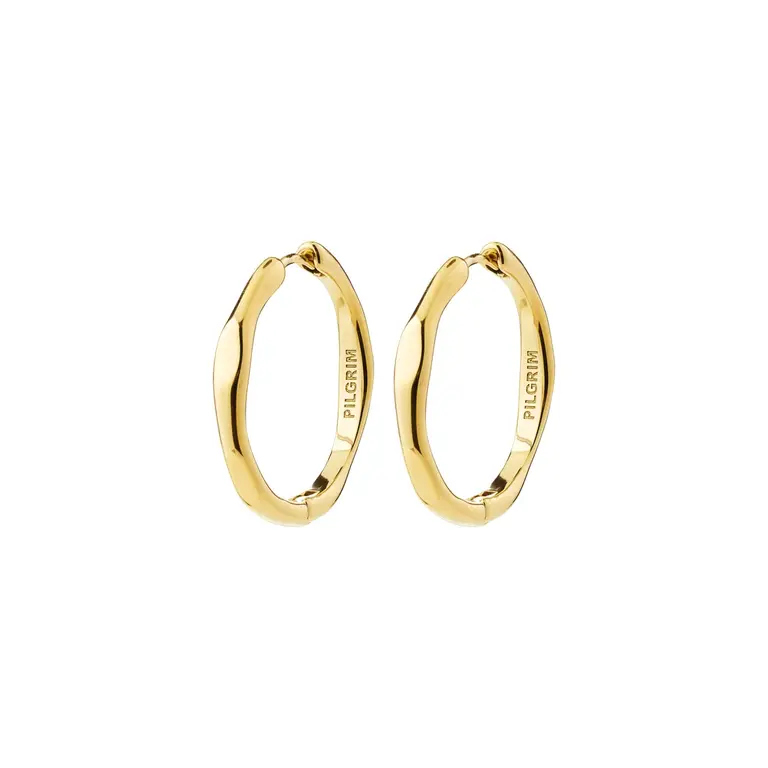 PILGRIM PILGRIM - BOUCLES D'OREILLES ONDULÉES INNER - OR