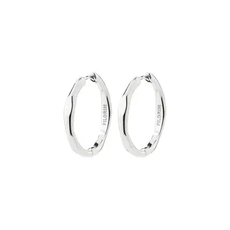 PILGRIM PILGRIM - BOUCLES D'OREILLES ONDULÉES INNER - ARGENT