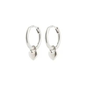PILGRIM PILGRIM - BOUCLES D'OREILLES PENDENTIF COEUR ALAIA - ARGENT