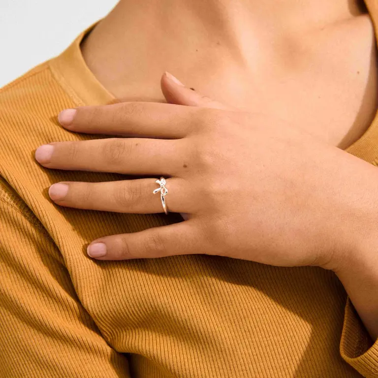 PILGRIM PILGRIM - BAGUE AJUSTABLE BOUCLE LULU - ARGENT