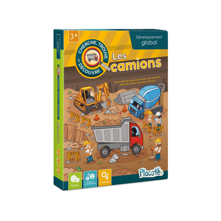 CHERCHE, TROUVE ET DÉCOUVRE : LES CAMIONS