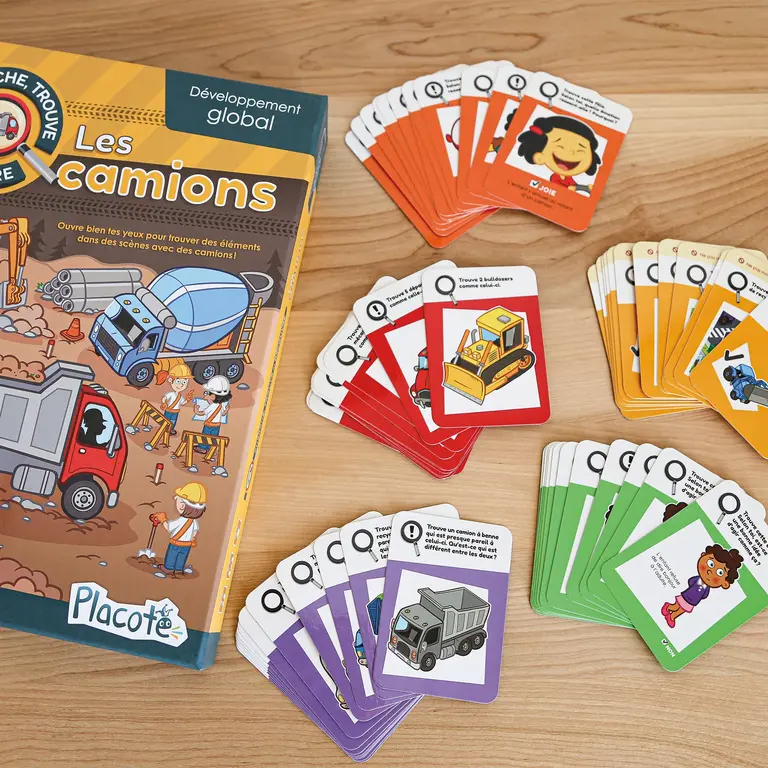 CHERCHE, TROUVE ET DÉCOUVRE : LES CAMIONS