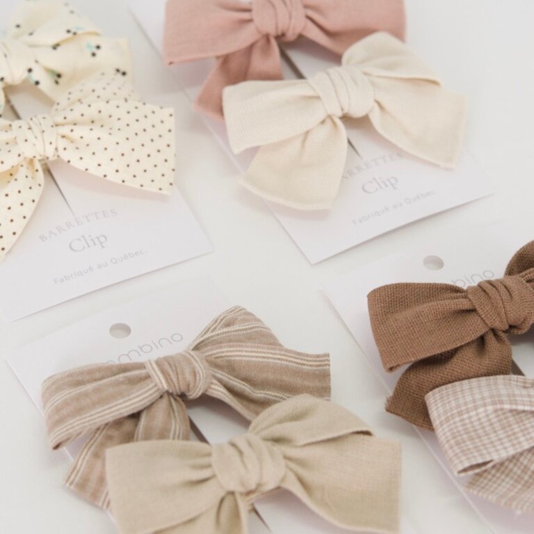 BALUCHON DUO OF FABRIC HAIR CLIPS - 5374-T5