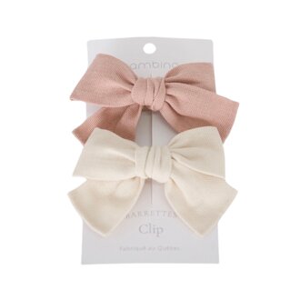 BALUCHON DUO OF FABRIC HAIR CLIPS - 5374-T5