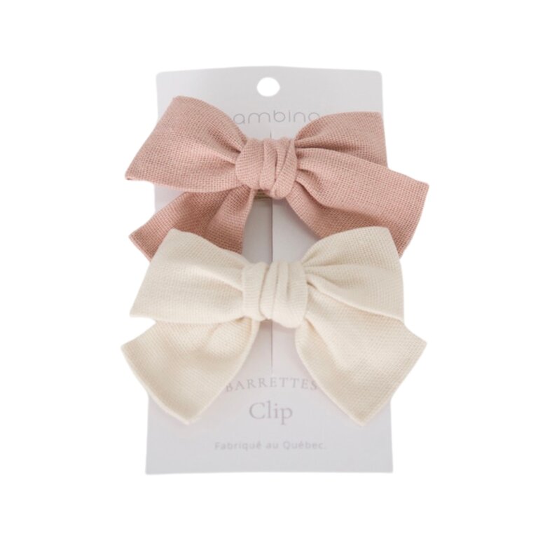BALUCHON DUO OF FABRIC HAIR CLIPS - 5374-T5