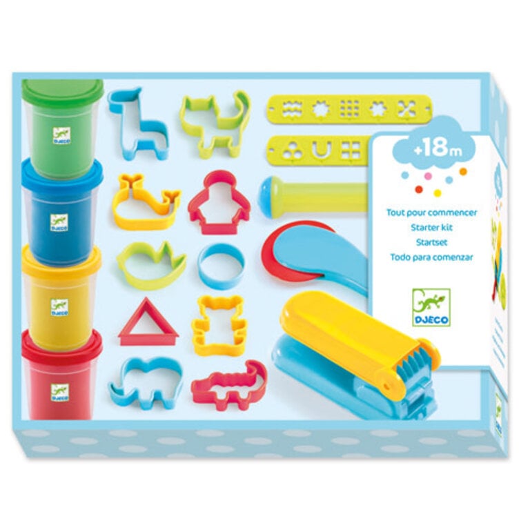 DJECO DJECO - PÂTES À MODELER - 4 POTS ET 21 OUTILS