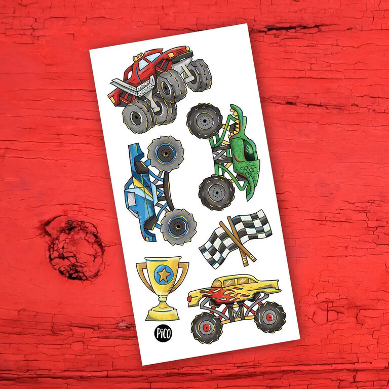 PICO TATOO TEMPORARY TATTOO - MONSTER TRUCKS