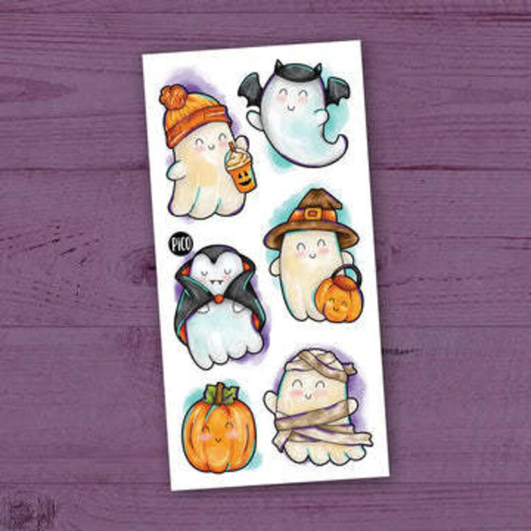PICO TATOO PICO TATOO - TATOUAGES TEMPORAIRES - LES FANTÔMES D'HALLOWEEN