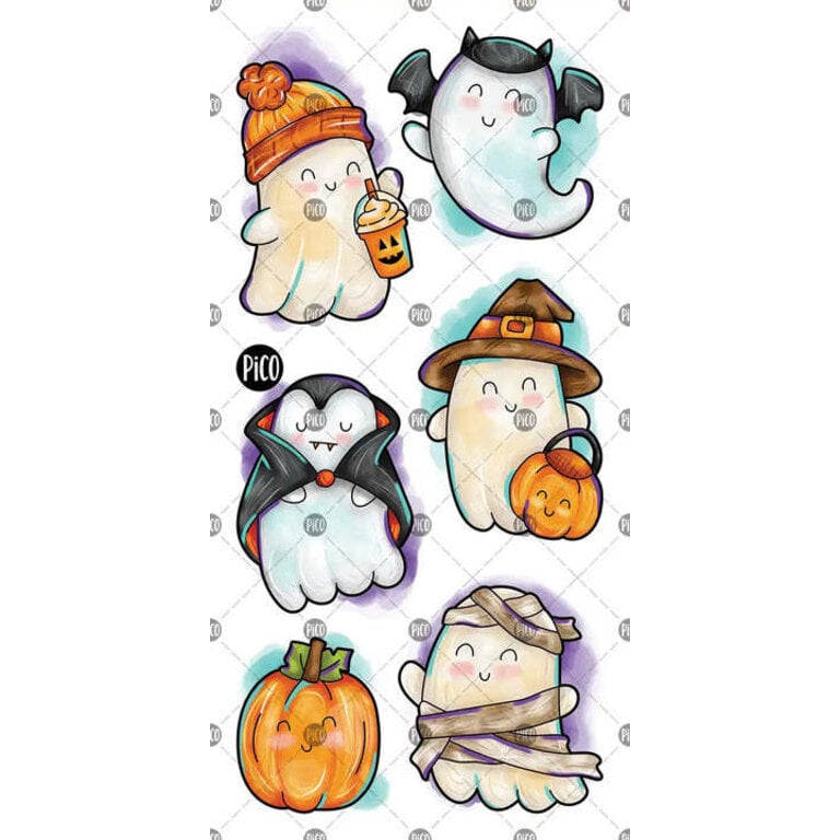 PICO TATOO PICO TATOO - TATOUAGES TEMPORAIRES - LES FANTÔMES D'HALLOWEEN
