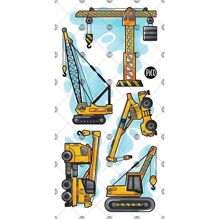 PICO TATOO TATOUAGES TEMPORAIRES - LES GRUES DU CHANTIER