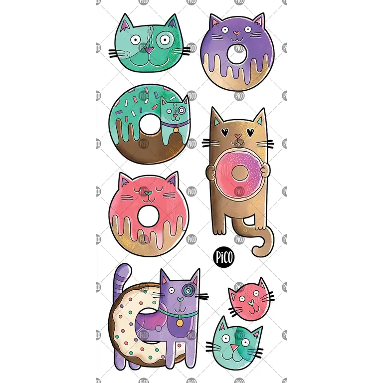 PICO TATOO TEMPORARY TATTOOS - CATS
