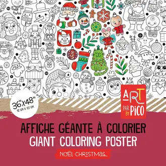 PICO TATOO COLORIAGE GÉANT - NOËL
