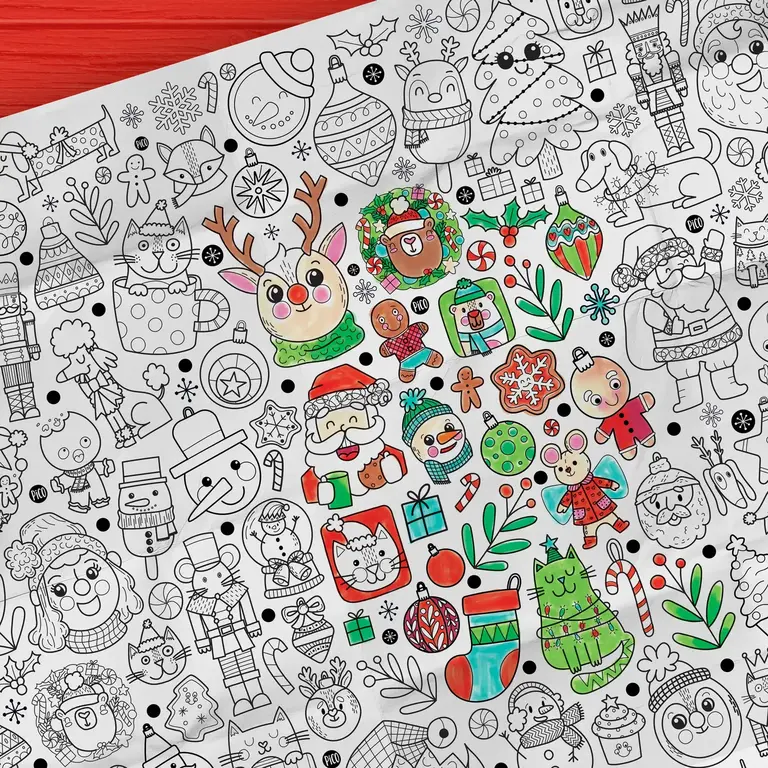 PICO TATOO COLORIAGE GÉANT - NOËL