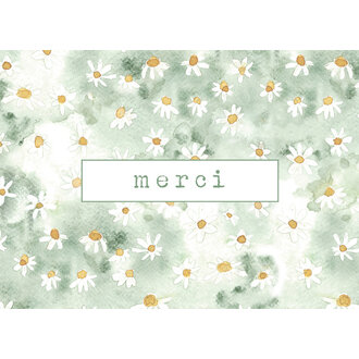 STÉPHANIE RENIÈRE MINI CARTE DE SOUHAITS - MARGUERITE 1M