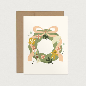 MIMOSA DESIGN MIMOSA DESIGN - CARTE DE SOUHAITS - COURONNE FESTIVE