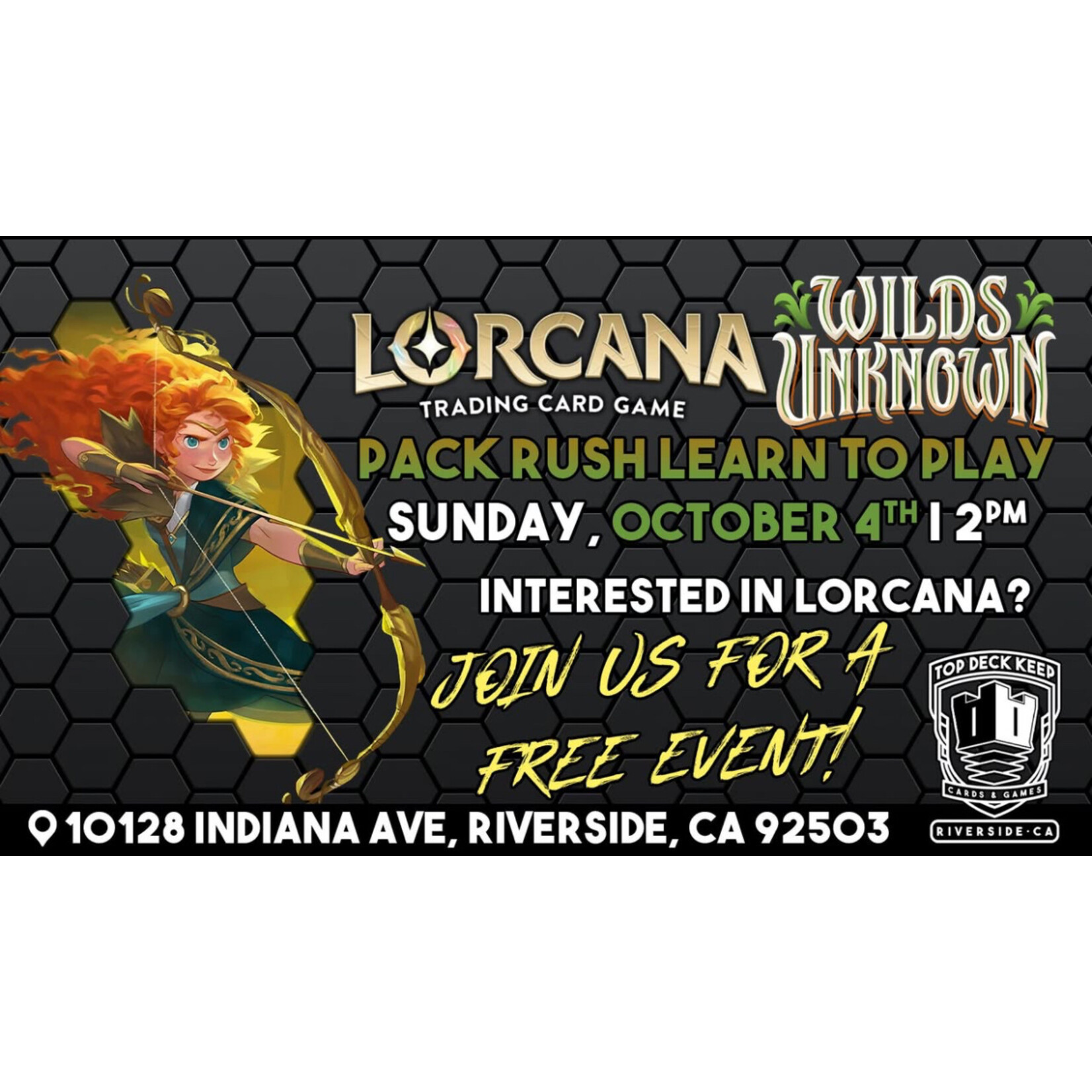 Lorcana Event 10/04 Lorcana Wilds Unknown Pack Rush