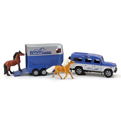 Breyer Breyer - Breyer Farms Land Rover and Tag-A-Long Horse Trailer