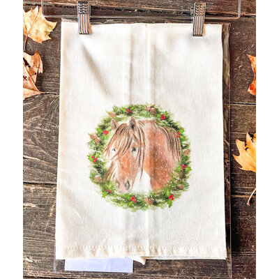 Ox Bow Ox Bow Equestrian Wreath Hand Towel