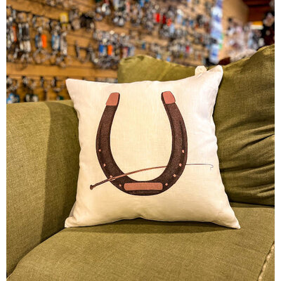 Rope & Saddle Leather Pillow