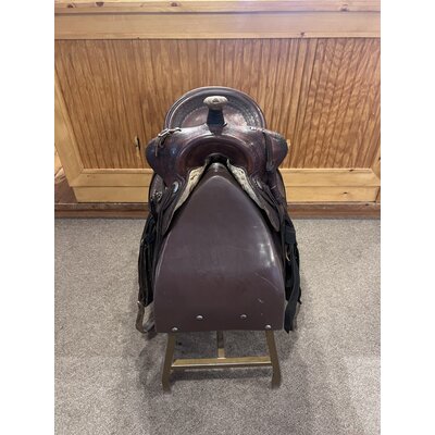 wt160 Used Western Barrel Saddle 13"