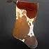 Equipage Imports English Saddle Equestrian Cowhide Christmas Stocking XL