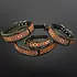 Equipage Imports Butterfly Western Tooled Leather Desert Beaded Dog Collar Large