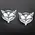 Equipage Imports Equestrian Fox Mask Sterling Silver Stud Earrings