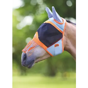 Shires Shires - Air Motion Fly Mask w/ Ears & Fringe -