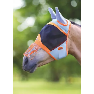 Shires Shires - Air Motion Fly Mask w/ Ears & Fringe -