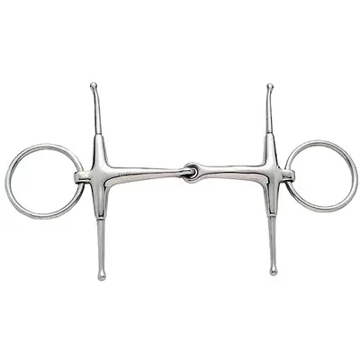 Korsteel - Stainless Steel Jointed Fulmer Snaffle Bit