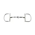 Korsteel - Stainless Steel Slow Twist Dee Ring Snaffle Bit