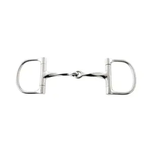 Korsteel - Stainless Steel Slow Twist Dee Ring Snaffle Bit