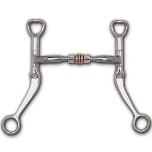 Flat Shank with Comfort Snaffle Copper Roller MB 03