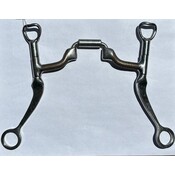 Myler Flat Shank with Correctional Low Ported Barrel Bit